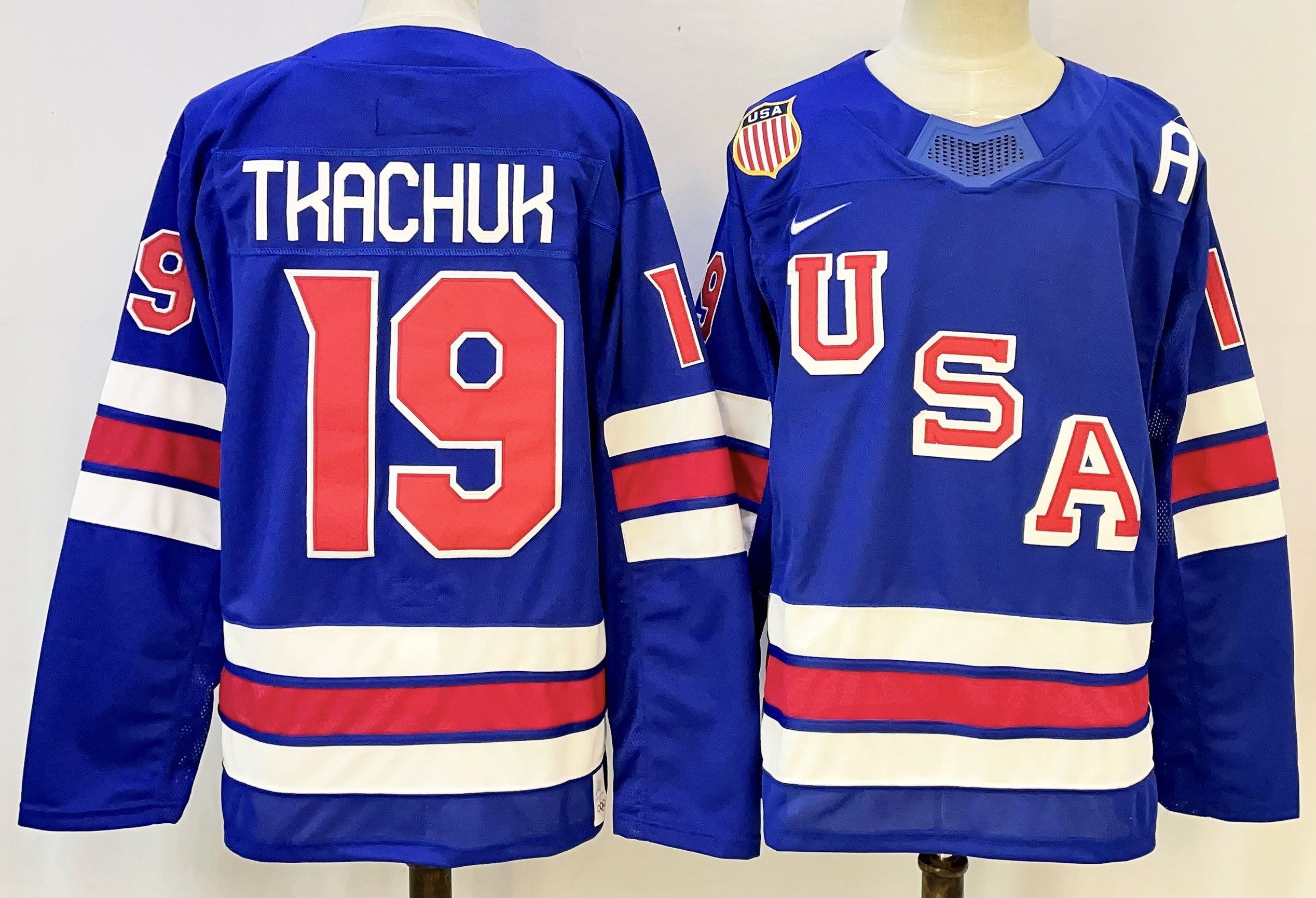 Men USA #19 Tkachuk Blue Nike 2026 NHL jersey 05->more nhl jerseys->NHL Jersey